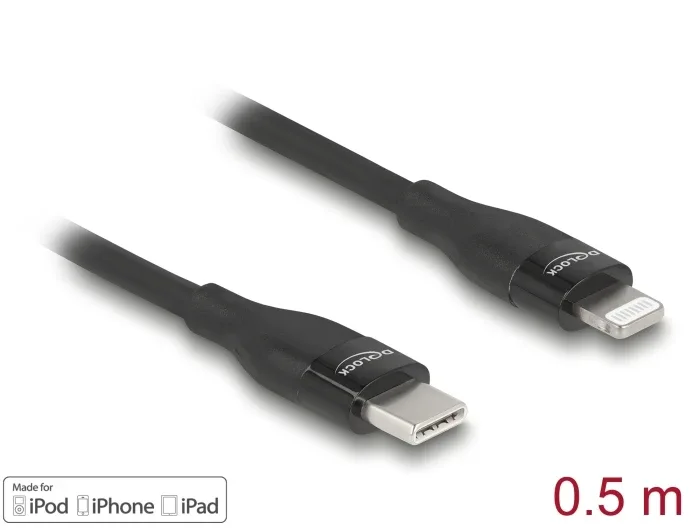 Delock_Daten-_und_Ladekabel_USB_Type-C____zu_Lightning____f__r_iPhone_____iPad____und_iPod____schwarz_0_5_m_MFi__1