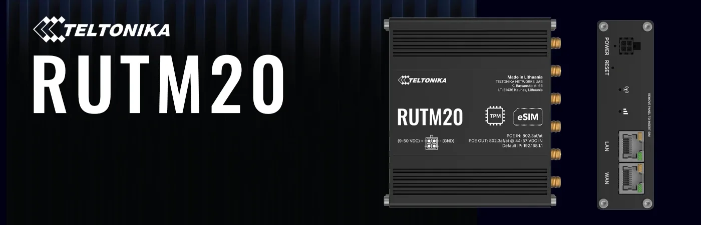 Teltonika RUTM20 5G-Router | ESIM und Global